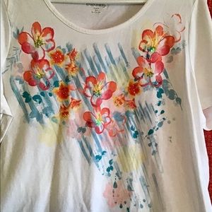 💵Floral print short sleeved shirt